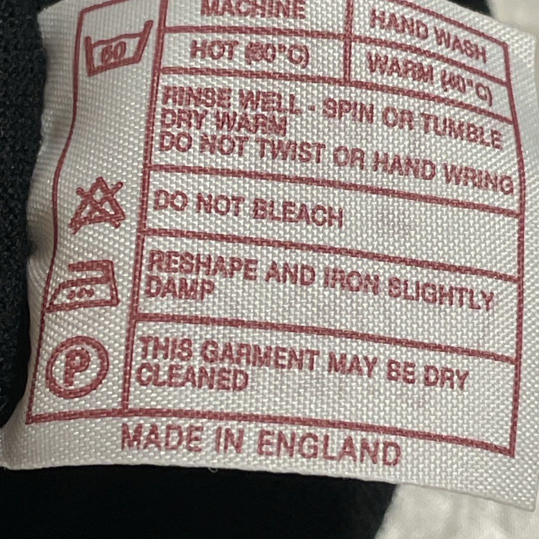 ジョンスメドレー  半袖ニットポロシャツ　ブラック　38