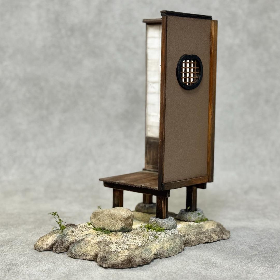 1/12スケール 手作りジオラマ 障子付き日本家屋玄関