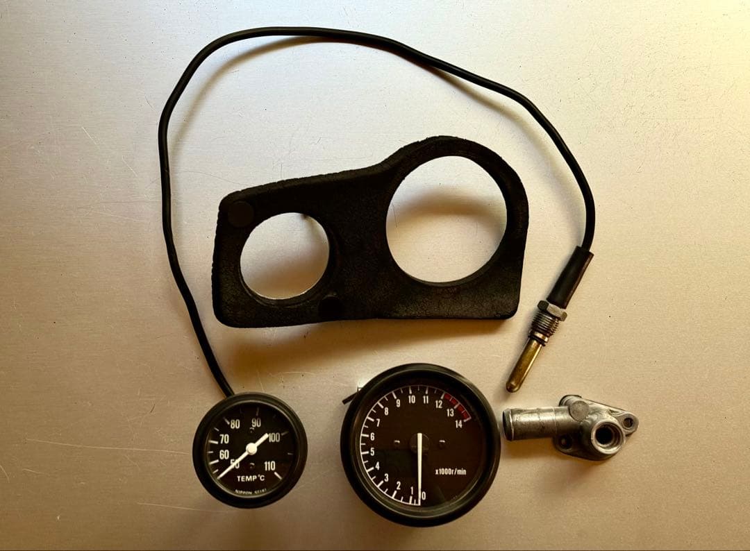 レア 希少 YAMAHA ヤマハ TZM50R 水温計 タコメーターセット