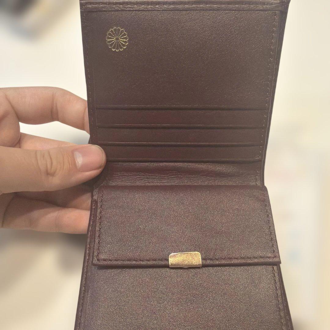 s*y様 皇居 特製二つ折り財布　ブラウン　茶　本革　新品未使用
