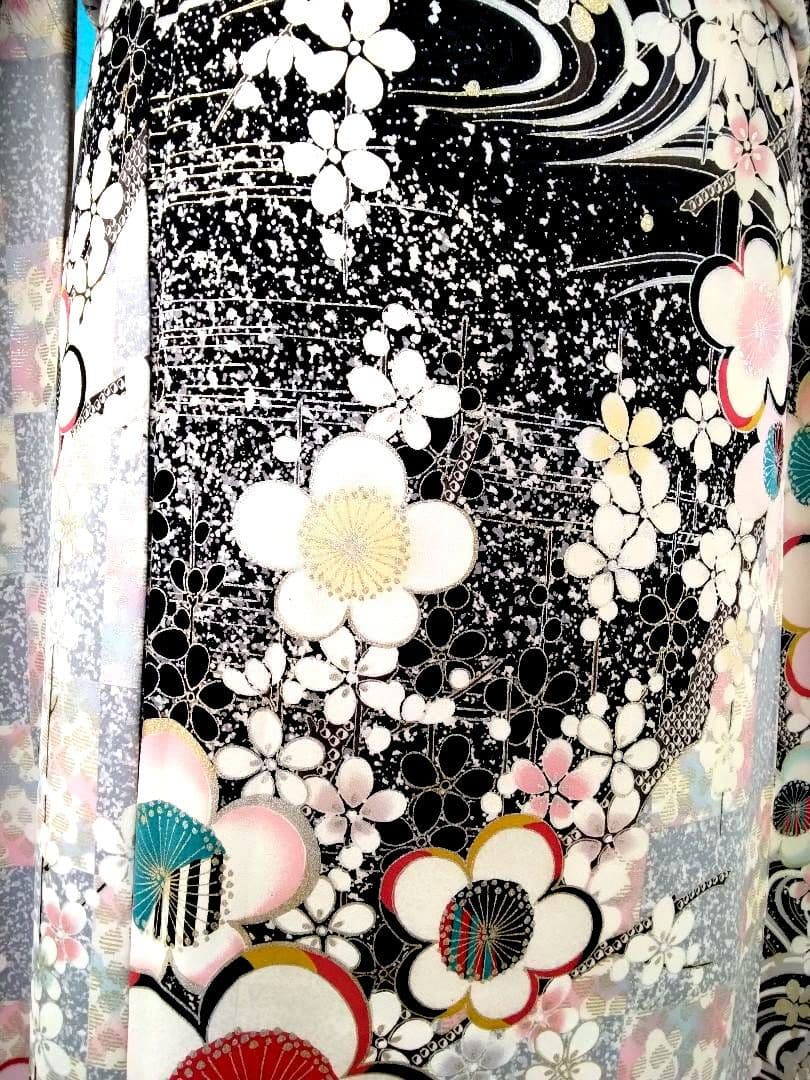 振袖フルセット、正絹振袖成人式、重ね衿帯揚げ帯締め、西陣袋帯、襦袢、ワイドサイズ