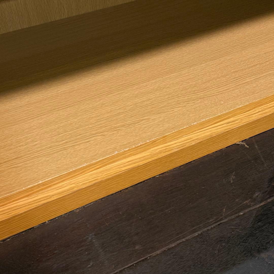 H112K71 無印良品 MUJI 木製キャビネット 木扉 オーク材