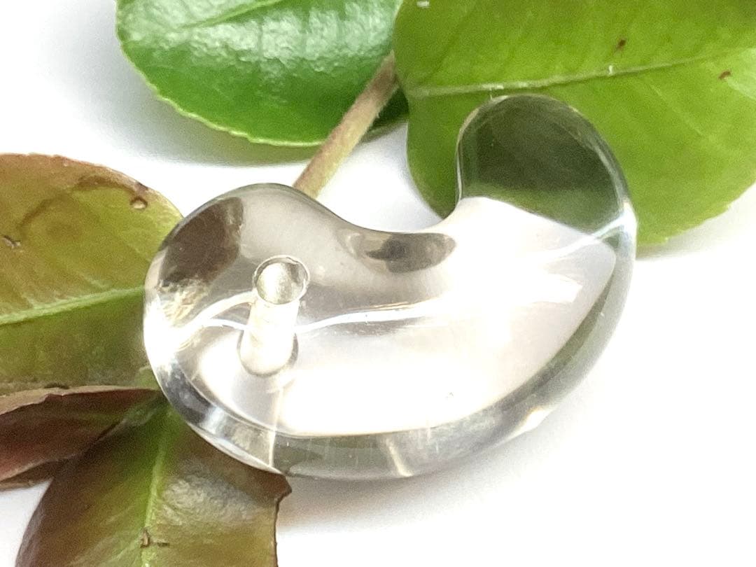 ✳激希少*勾玉　黒平向山鉱山水晶スモーキークォーツ成長過程　本物守護石に鑑別書付