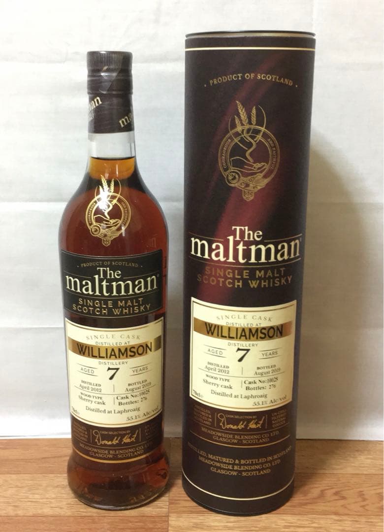 モルトマン ラフロイグ ウィリアムソン7年&ラダーPB 8年 シェリーカスク