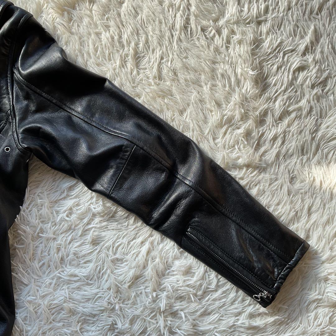 美品✨レトログレード　レザージャケット　シングルライダース　L ブラック　本革