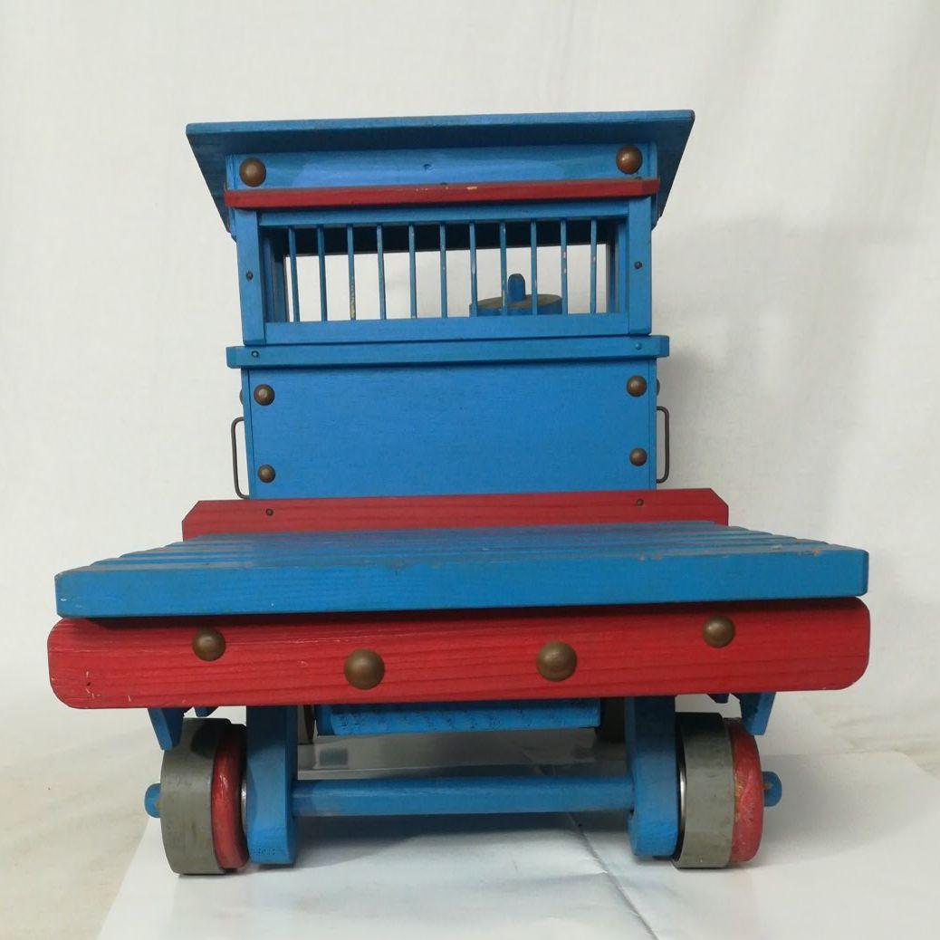 昭和レトロ　木製　トラクター　トラック　置物