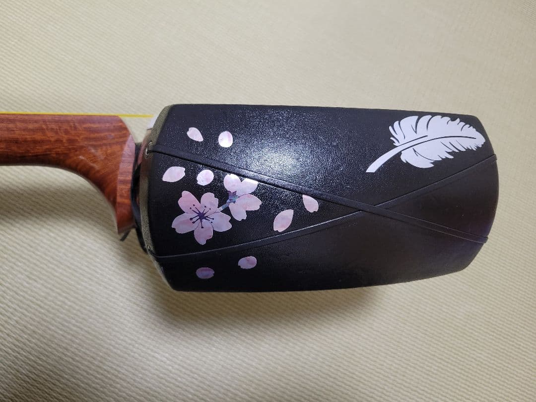 津軽三味線太棹 鼈甲バチ 桐芯ケースセット
