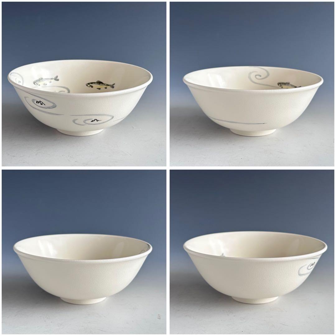 茶道具　薩摩　鮎絵　平茶碗　橋本陶正山　共箱　夏　稽古　茶会　あゆ