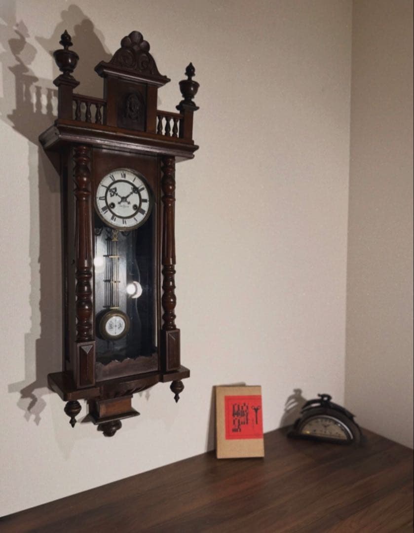 精工舎　柱時計　スリゲル　古時計　ユンハンス　琺瑯　座敷時計　ボンボン時計