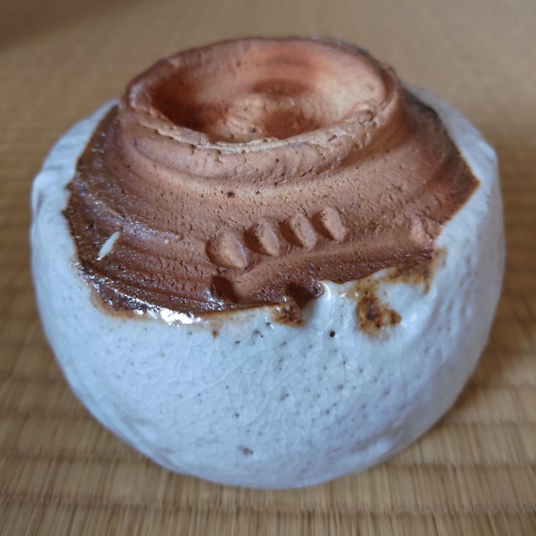 炎の陶工 月形那比古 松風鬼志野茶碗 本物保証