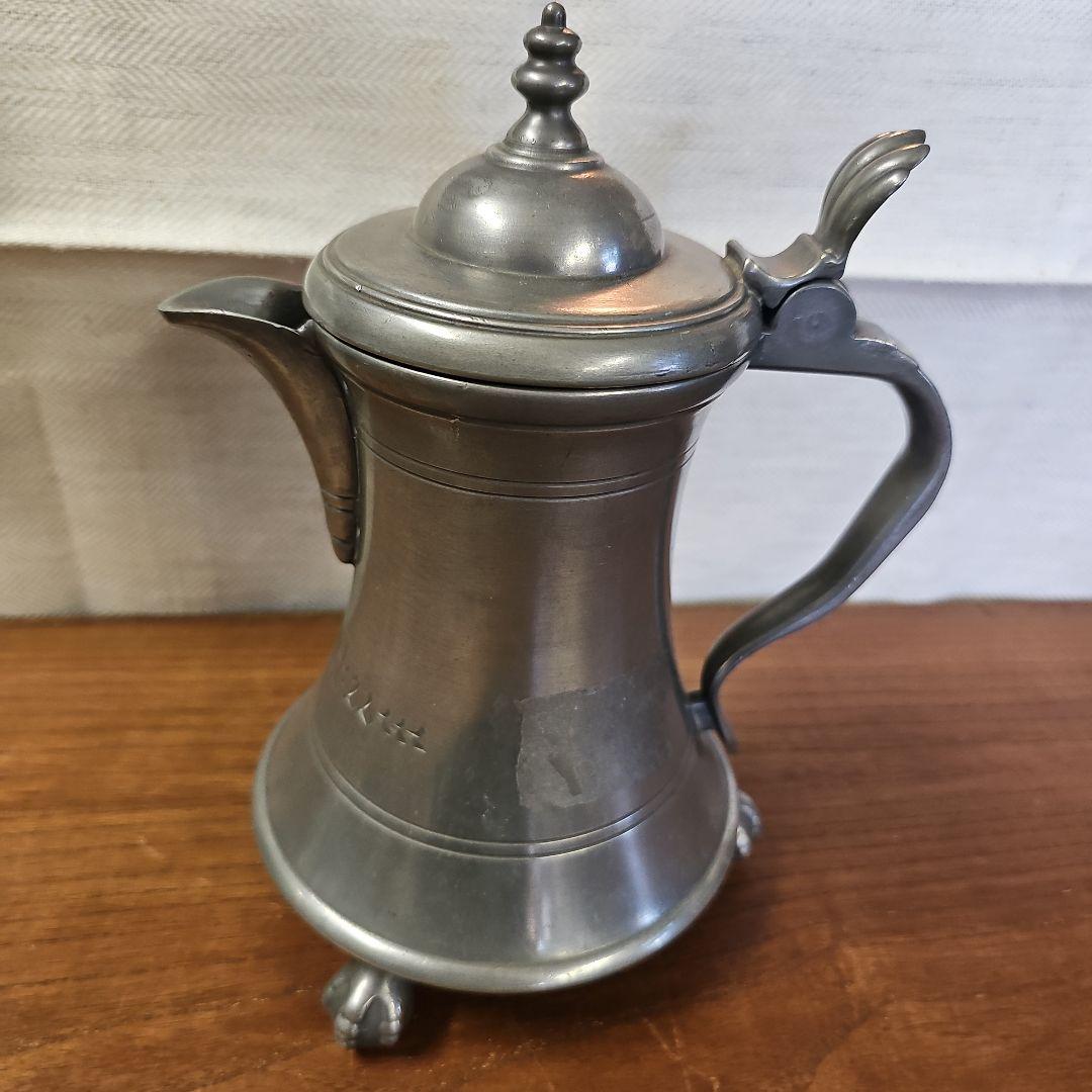 ヴィンテージ錫製ポット