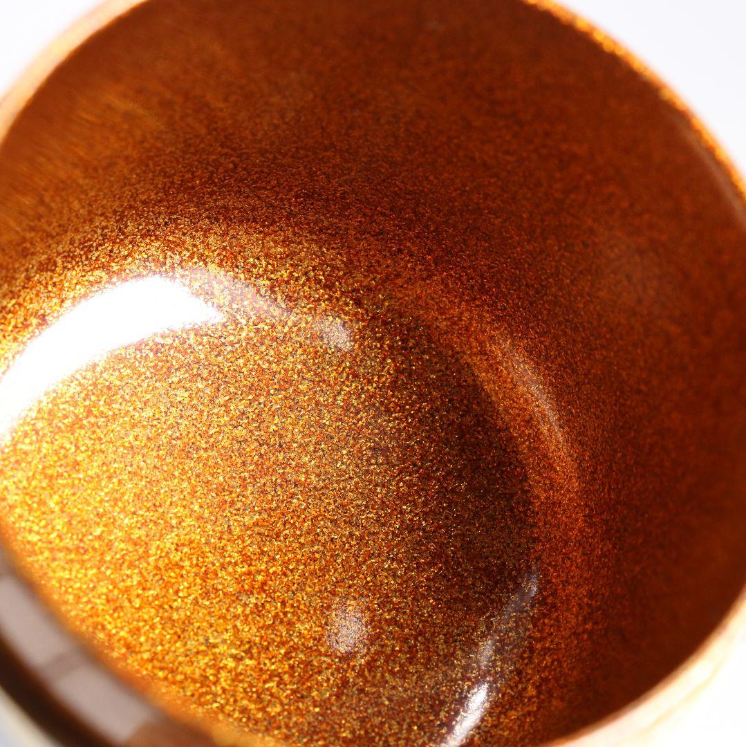 下出光斎作 呉竹蒔絵 大棗 金蒔絵 内金梨子地 茶道具 共箱共布　SN949