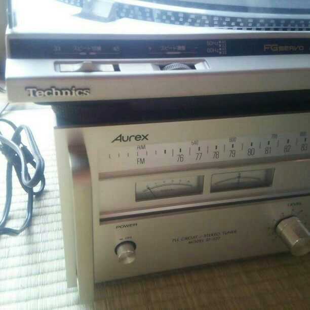 ジャンクTechnice　Aurex　オーディオセット  レコードプレーヤー