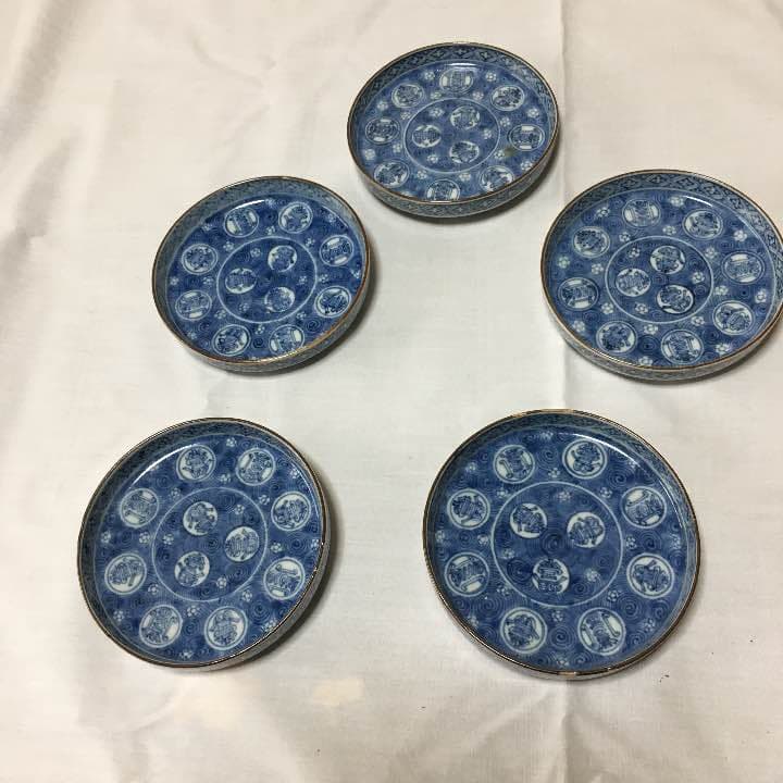 古い皿 5枚
