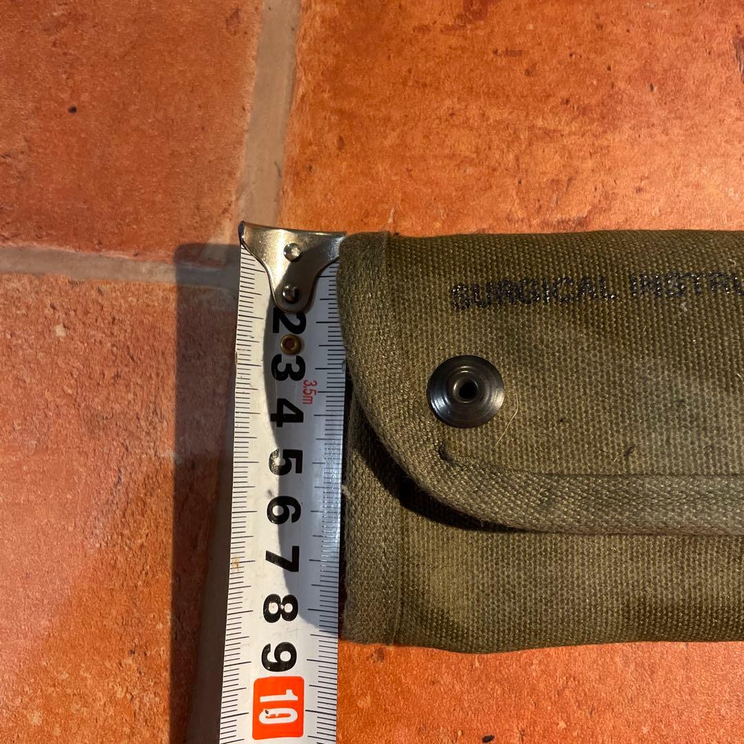 U.S. 医療シンボル ポーチ オリーブ　デッドストック