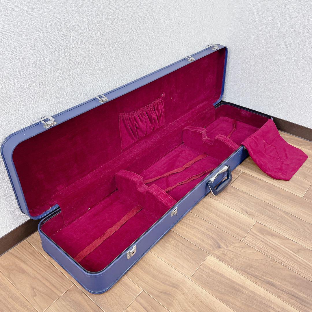 三味線 中棹 紅木 綾杉胴 犬皮 1本溝 和楽器