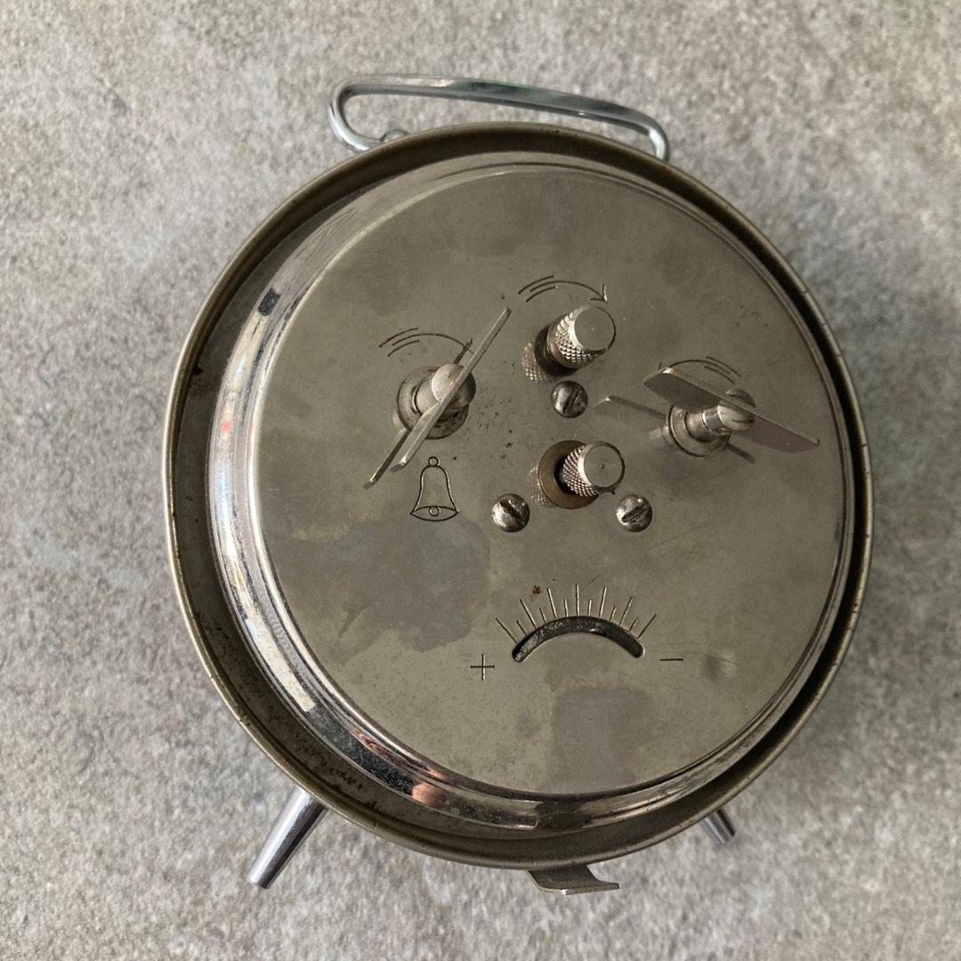 SEIKO 精工舎 アンティーク 置き時計 ニューコロナ クローム 夜光