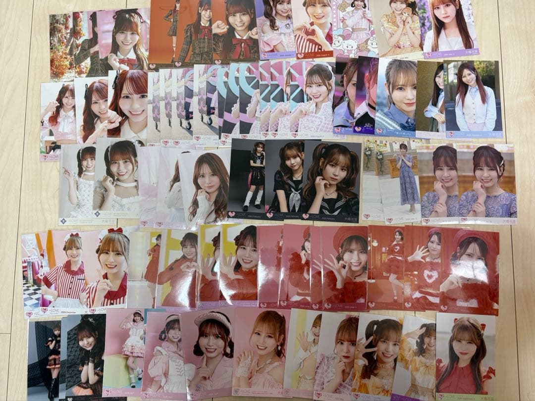 = LOVE 大場花菜 生写真 直筆 ミニフォト 封入特典 まとめ売り