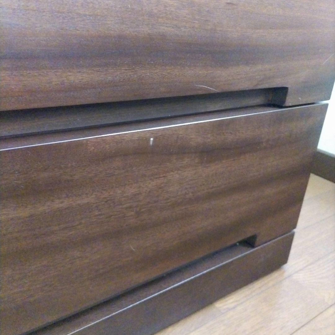 民芸家具　国産　ダークブラウン楠箪笥　6段