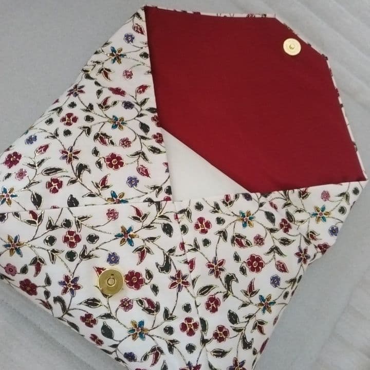 笹蔓手金更紗　数寄屋袋　京都　鈴木時代裂研究所　謹製　新品未使用品