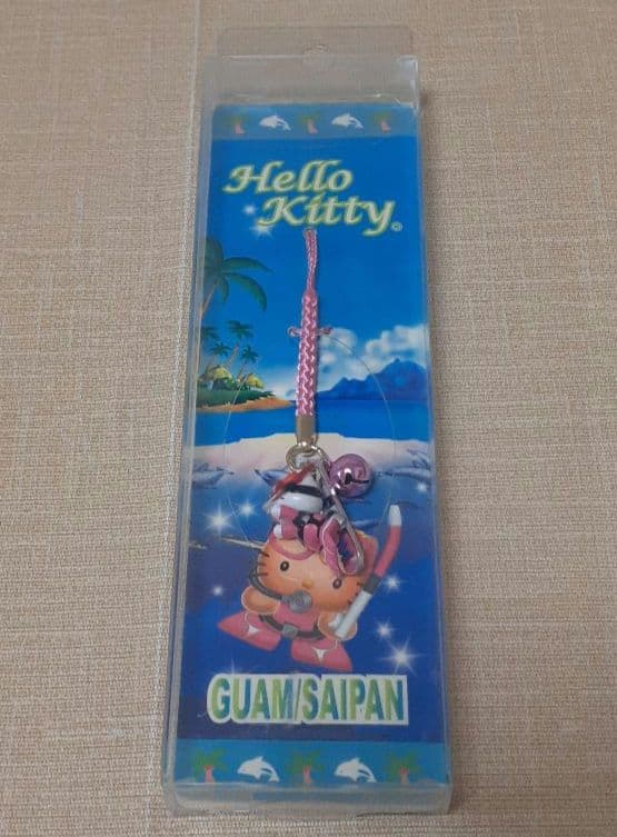 レア品！ハローキティ根付け ストラップ Guam/Saipan