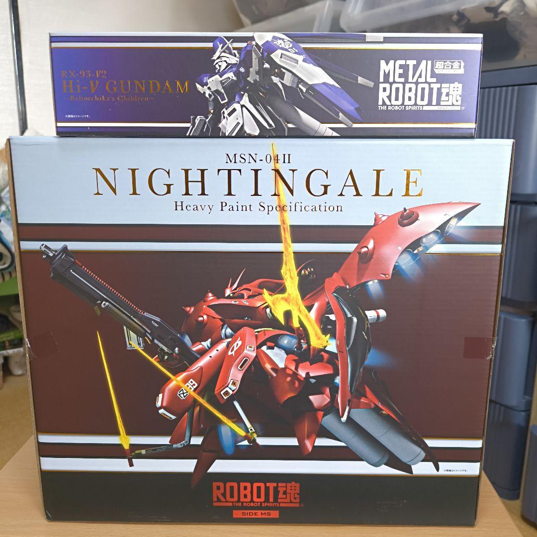 ROBOT魂 ナイチンゲール（重塗装仕様）Hi-νガンダム セット