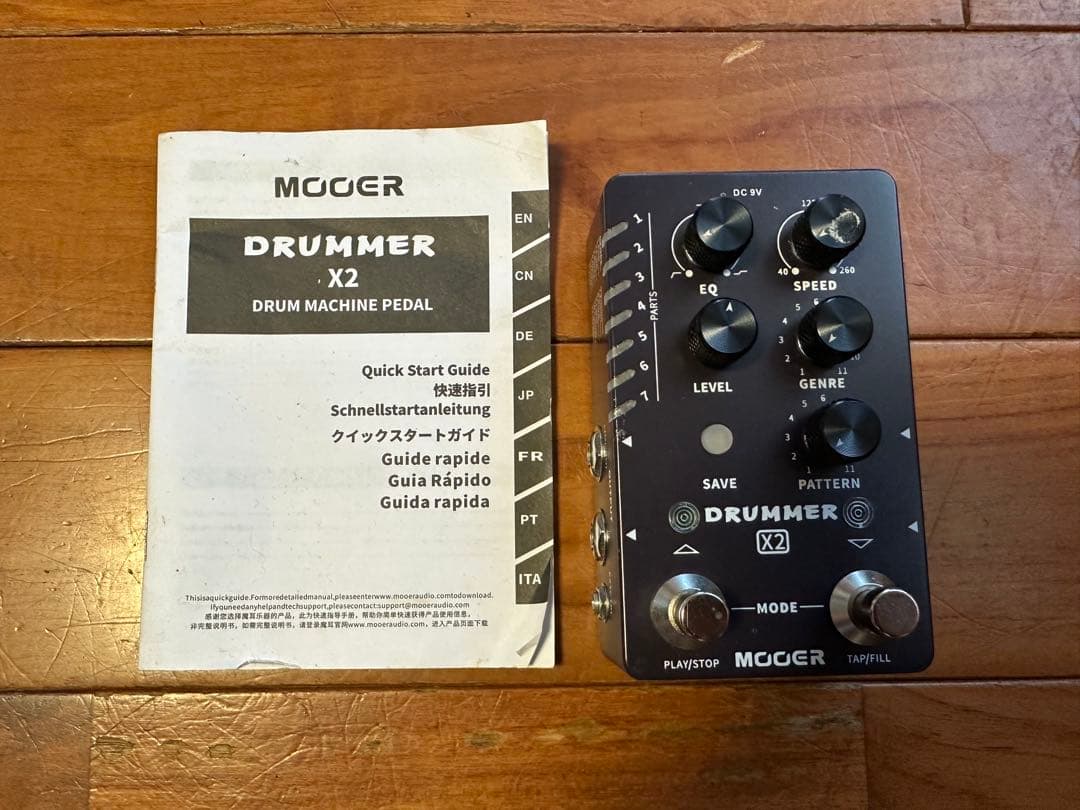 MOOER DRUMMER X2 ドラムマシンペダル