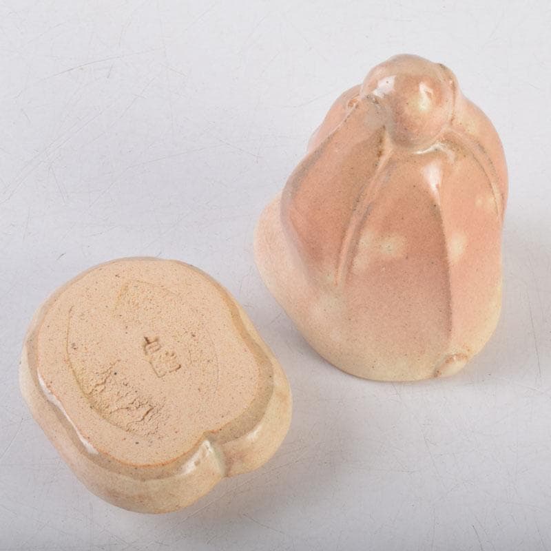 茶道具　朝日焼　七十四代　松林豊斎作　干支　申香合　共箱　V　8597