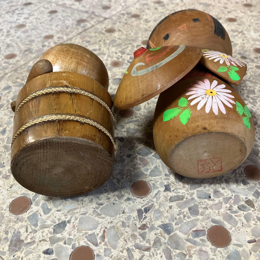 D壁 伝統こけし 創作こけし まとめ売り 24体セット 郷土玩具 工芸品 大量