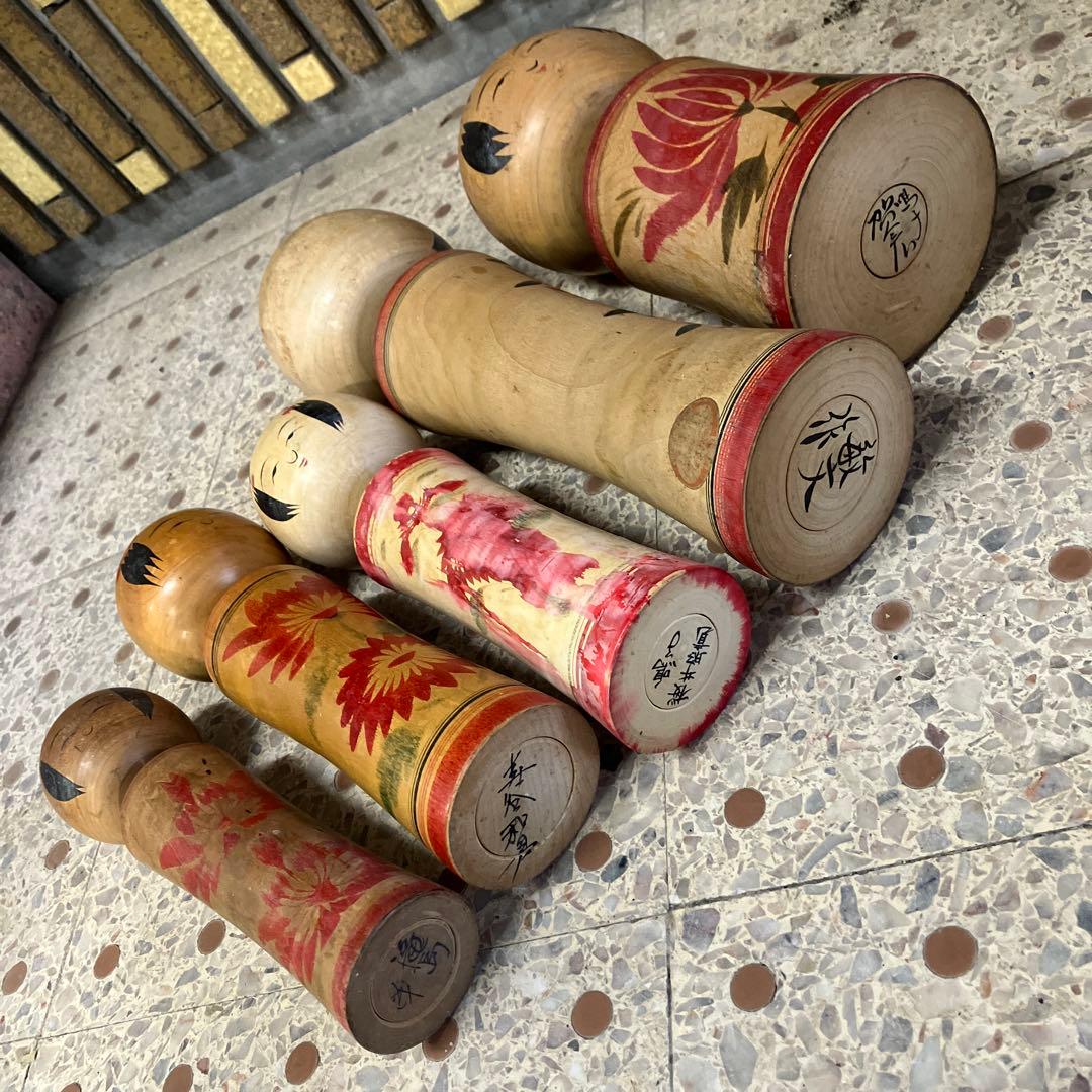 D壁 伝統こけし 創作こけし まとめ売り 24体セット 郷土玩具 工芸品 大量