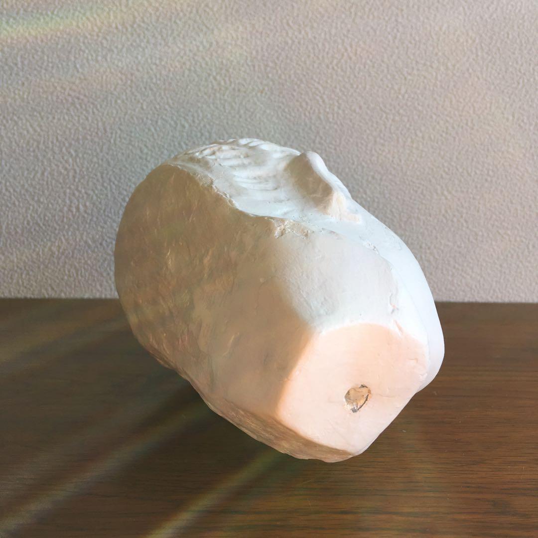 インテリア置物　石膏レプリカ　仏頭部 パキスタン　カラチ国立博物館蔵品レプリカ