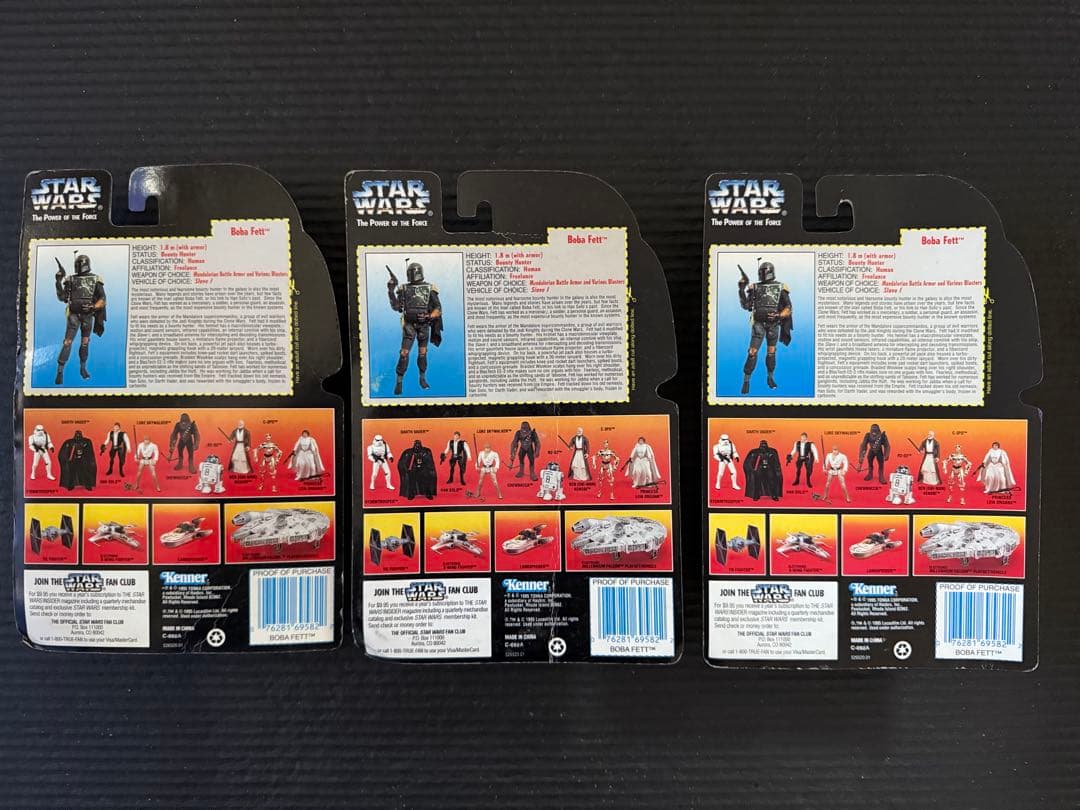 超貴重ボバフェット　スターウォーズ・ベーシックフィギュア　オレンジカード　3体