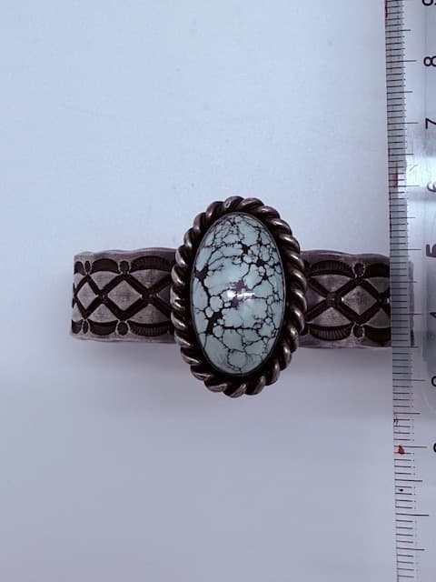 バングル ターコイズ シルバー ナバホ ハーマン・スミス インディアンジュエリー