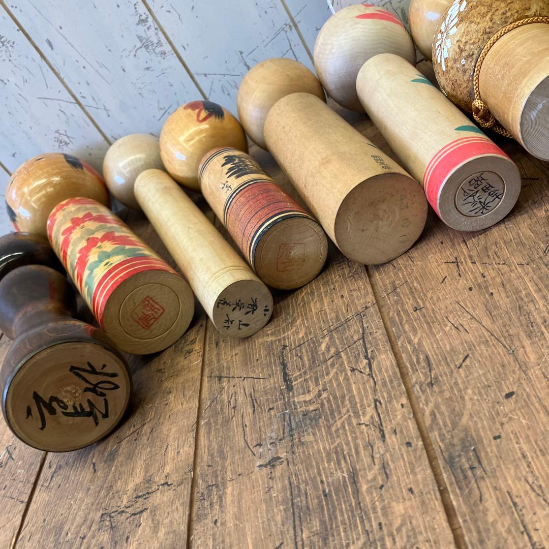 昭和レトロ こけし 小芥子 21体セット まとめ売り 日本人形 伝統工芸品