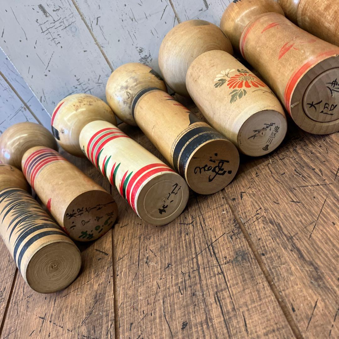 昭和レトロ こけし 小芥子 21体セット まとめ売り 日本人形 伝統工芸品