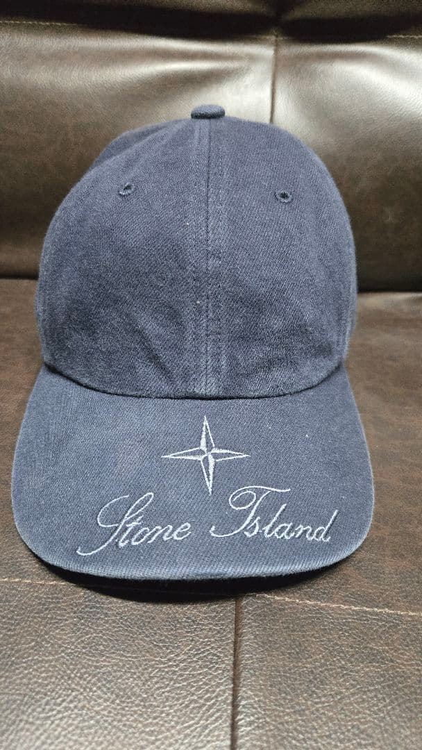 Stone  ×supreme ネイビー ベースボールキャップ