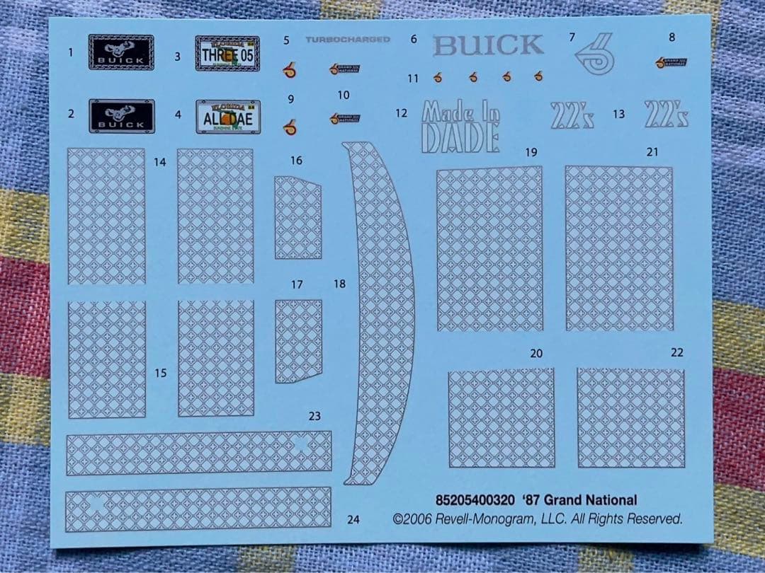 Revell 1/25 ビュイック・グランドナショナル カスタム 1987年