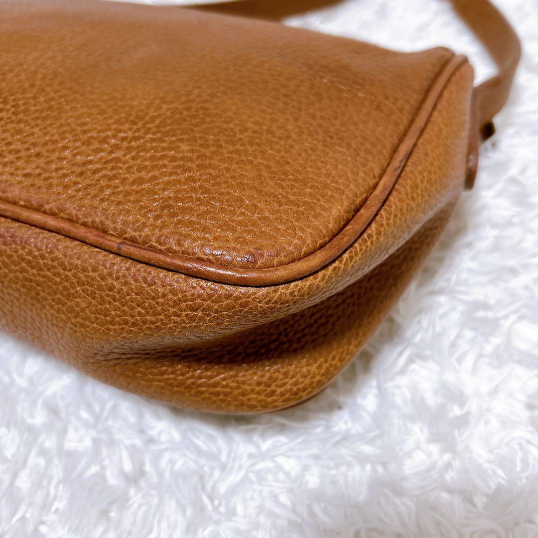 希少品✨ポロラルフローレン　ショルダーバッグ　ブラウン　ホースロゴ　ヴィンテージ