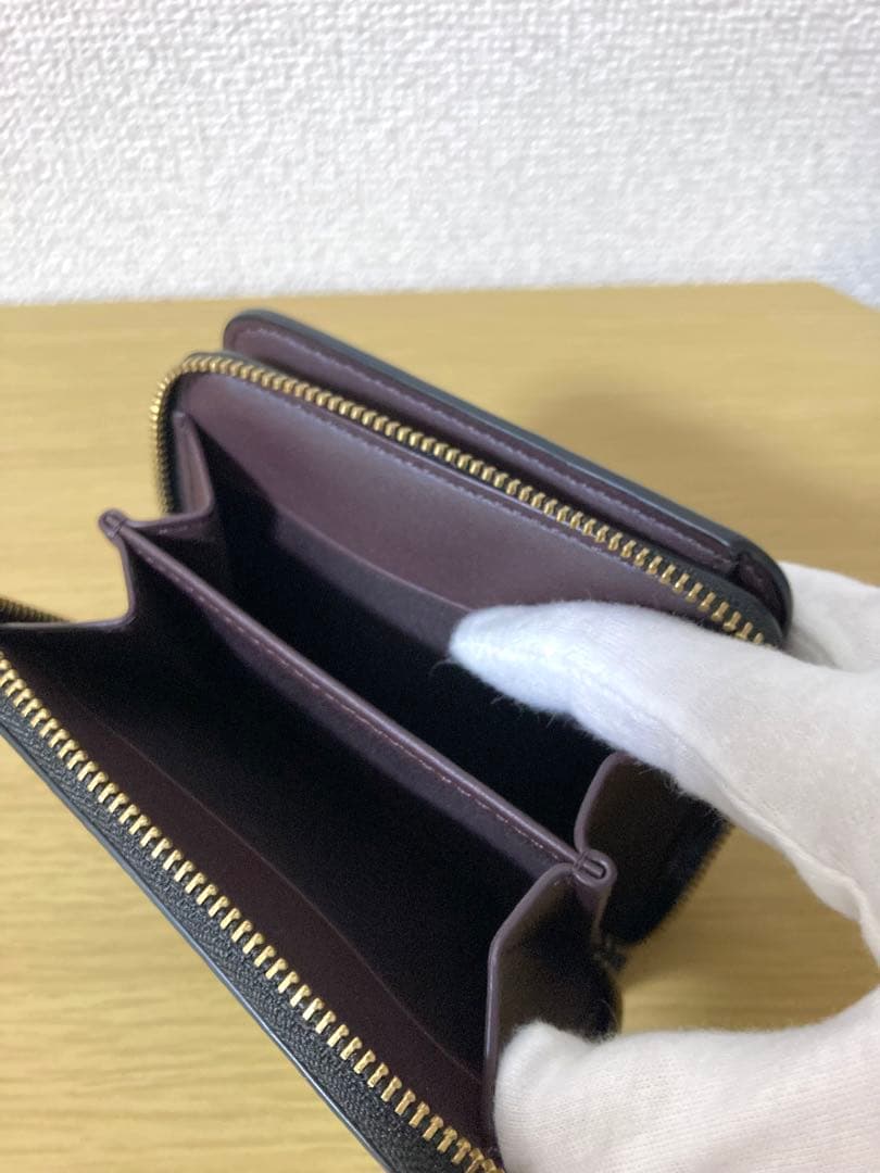 【極美品】COACH ビルフォールドウォレット　　二つ折り財布　ブラック　レザー