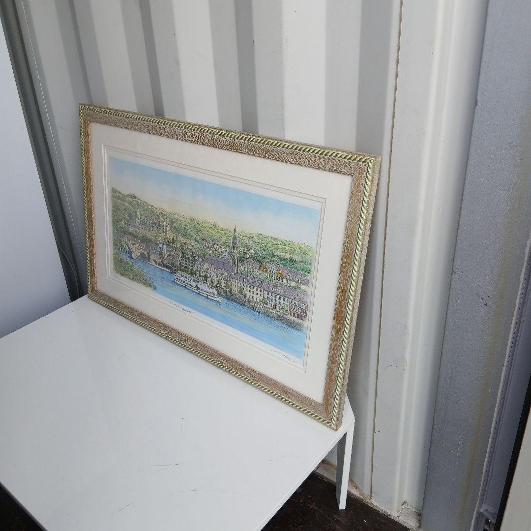 【ハイデルベルク 】織田義郎　リトグラフ　110/300