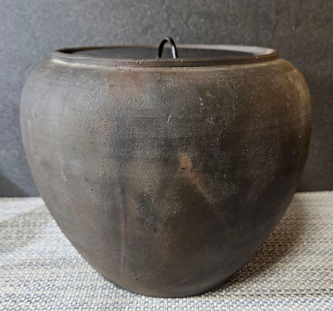 16-17世紀頃　古南蛮　水指　呂宋壺　伝世品　南蛮美術　茶道具　茶器　古陶磁器