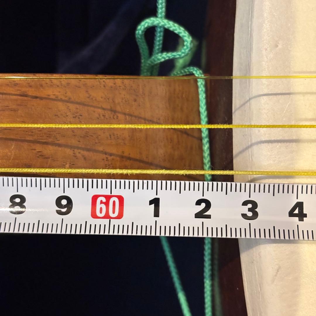 三味線本体 白/緑 ケース付き