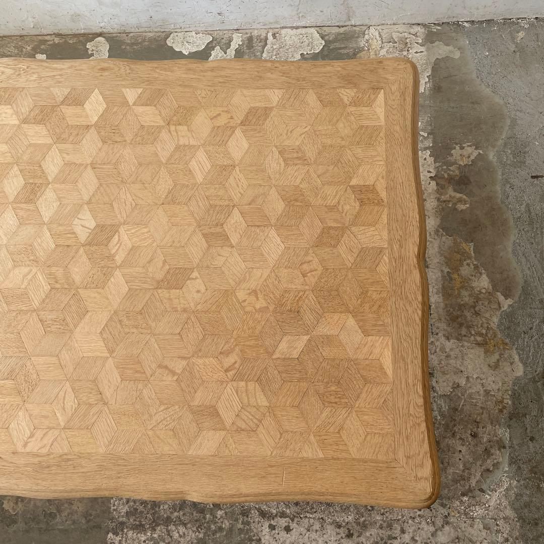 けんけんビンテージ エクステンションダイニングテーブル 剥離