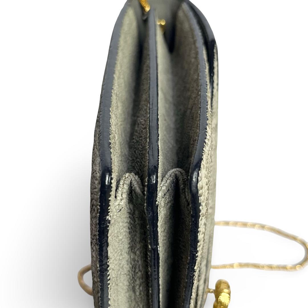 美品✨香鳥屋 エレファントレザー 象革 チェーンバッグ