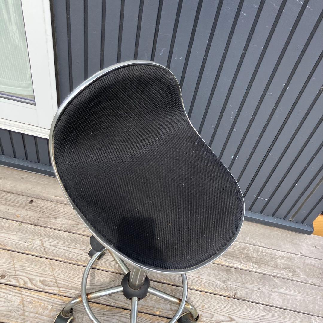 インダストリアル 工業系 回転式スツール ワークチェア キャスター付き