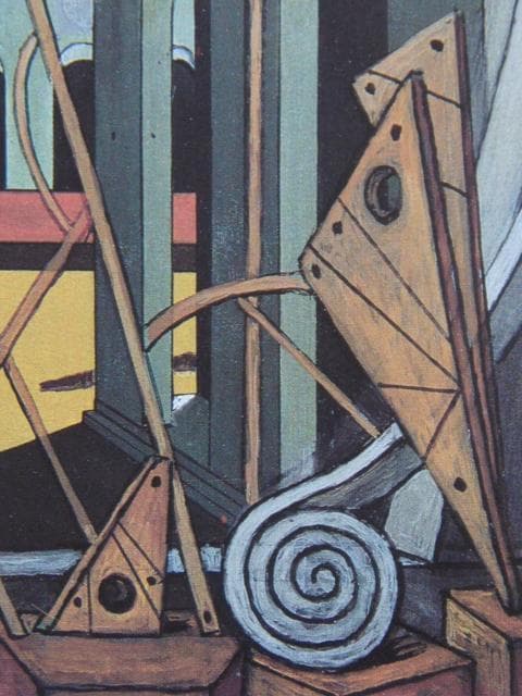 ジョルジョ・デ・キリコ、【大勝負（イタリア広場）】、希少画集画