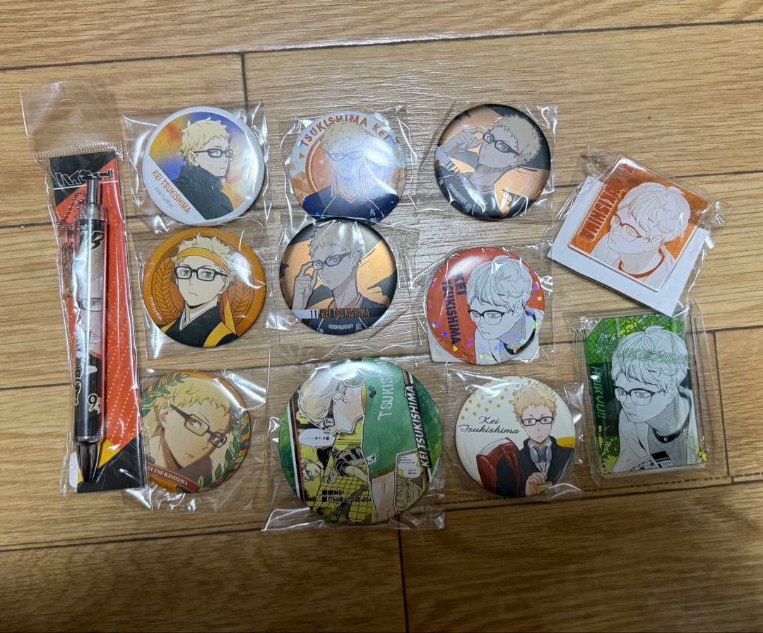 m*o様 ハイキュー　月島蛍　グッズ　アクリルスタンド　缶バッジ　102点　まと