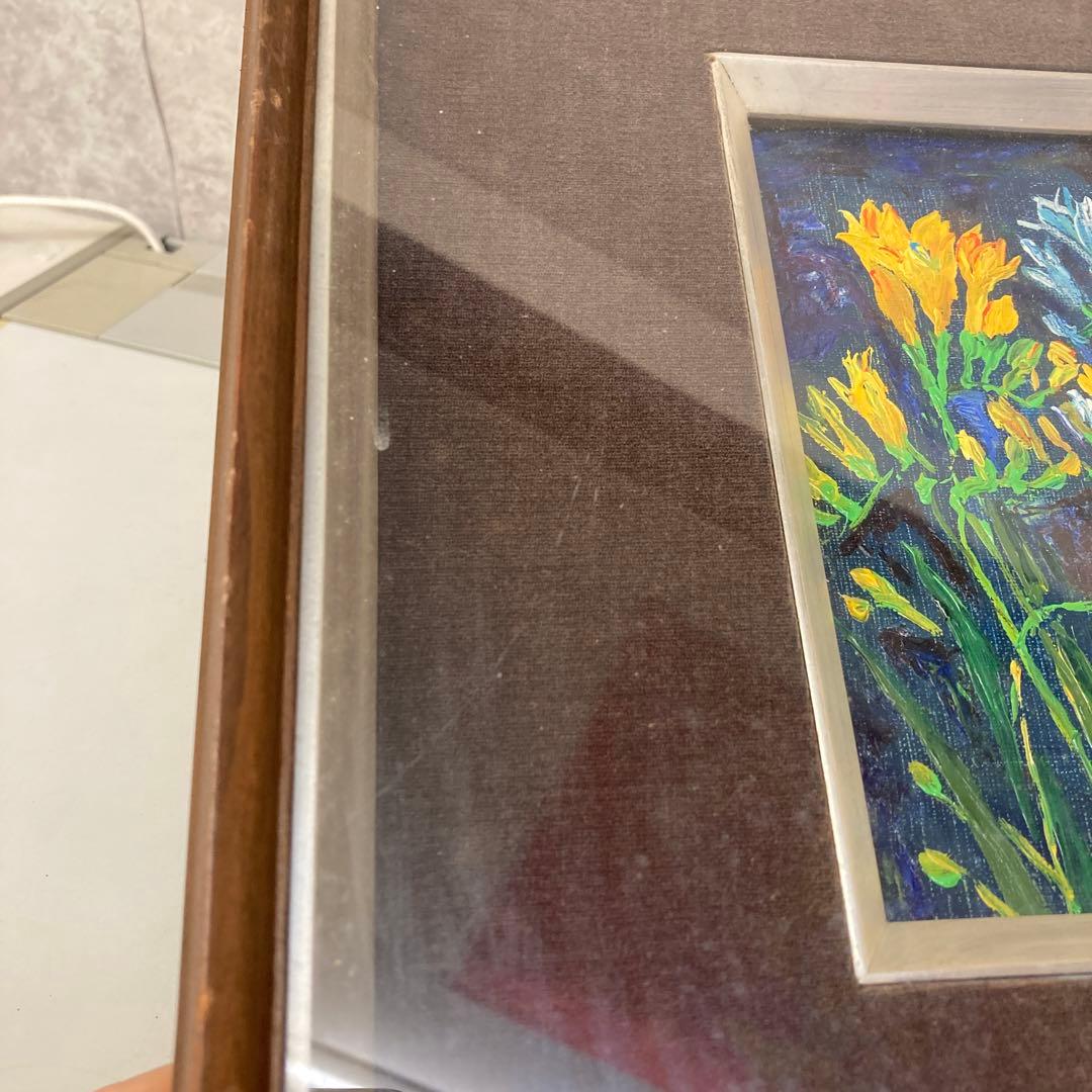 橋本花 絵画 花 インテリア ボタニカルアート 壁掛け 壁飾り 木製フレーム