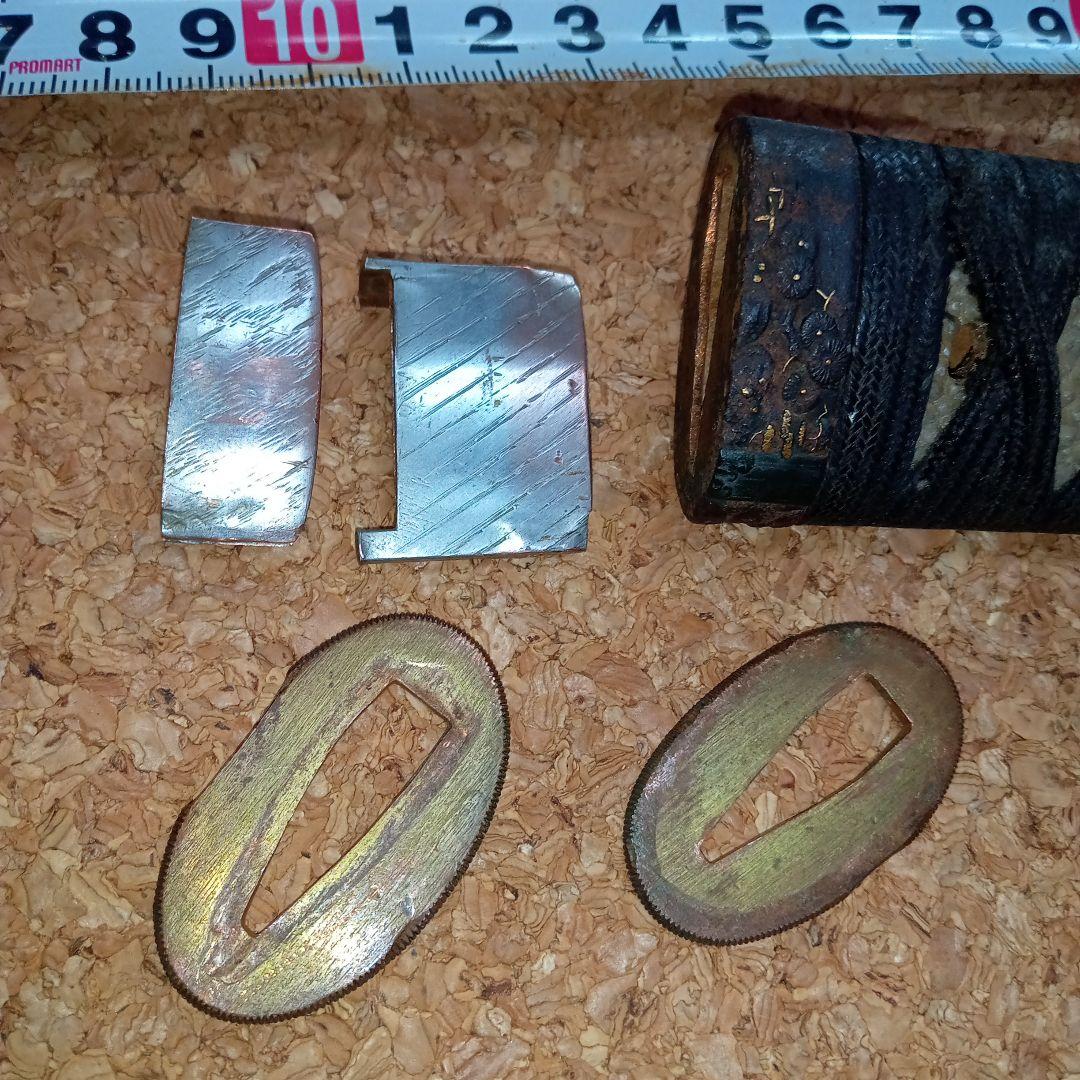 鍔 /柄/はばき/鍔在銘・國廣?!?時代物コレクション用