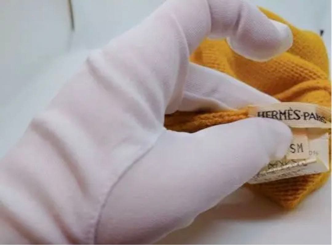 HERMES カシミヤニット帽 ビーニー